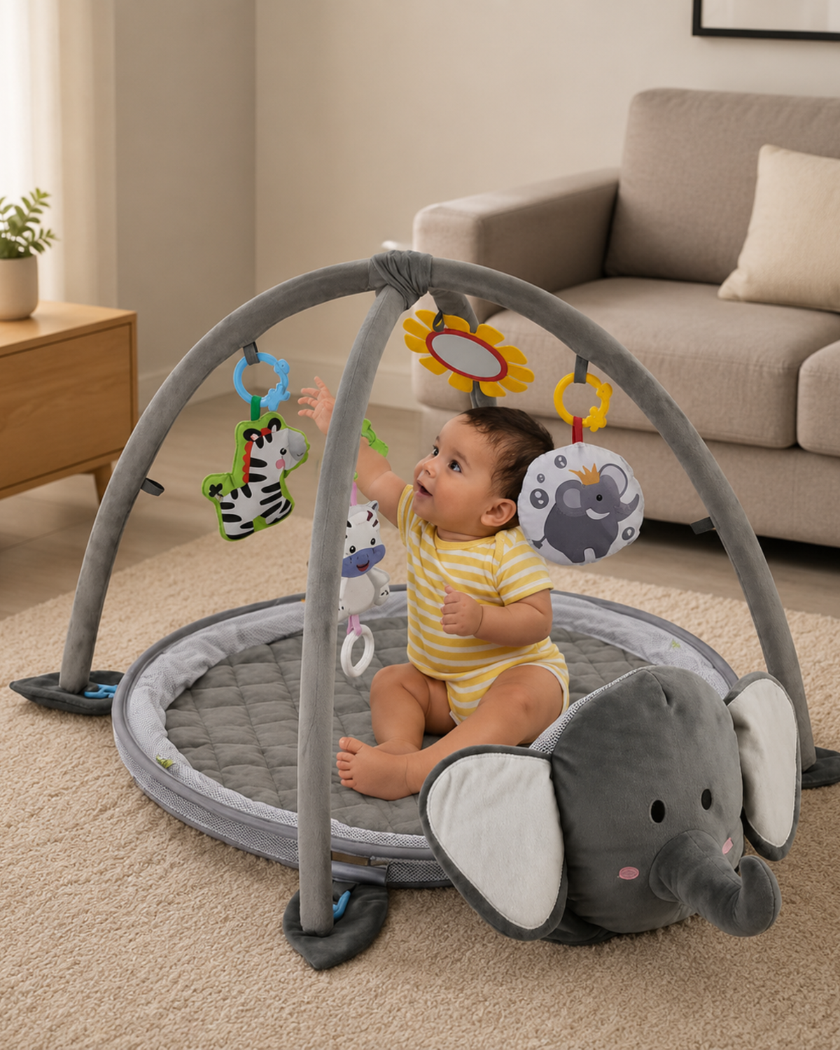 Gimnasio para Bebé + Piscina de Pelotas 3 en 1