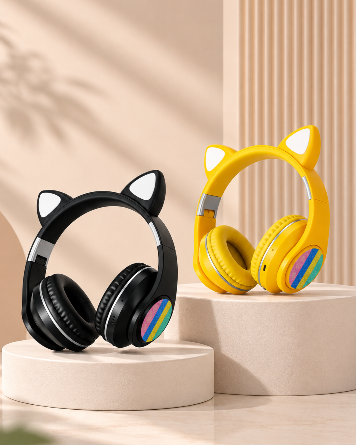 Audífonos Bluetooth Cat Ear M10 con luces