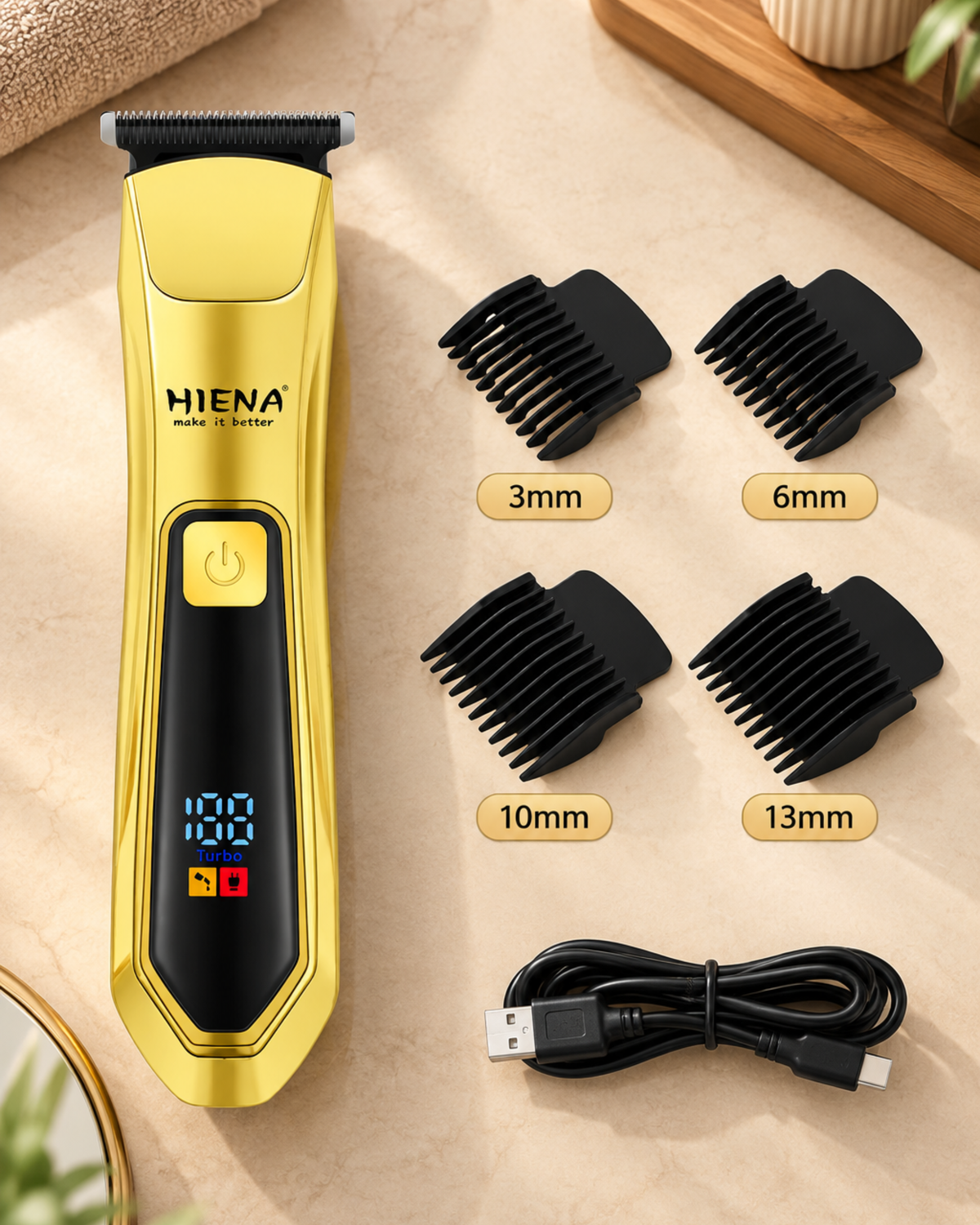 Maquina de afeitar de Barba y Patillas HIENA