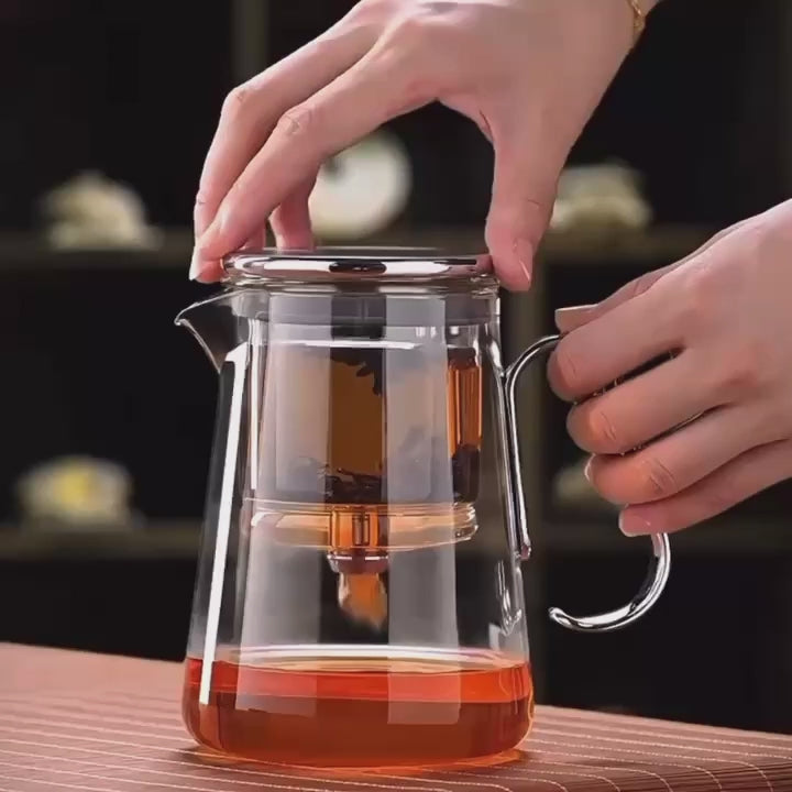 Tetera de vidrio con infusor integrado