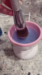 Limpiador electrico de brochas de maquillaje