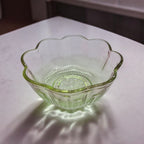 Set de Vaso y  bowls vintage verde