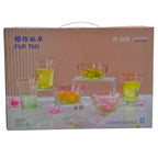 Set de Vaso y  bowls vintage verde